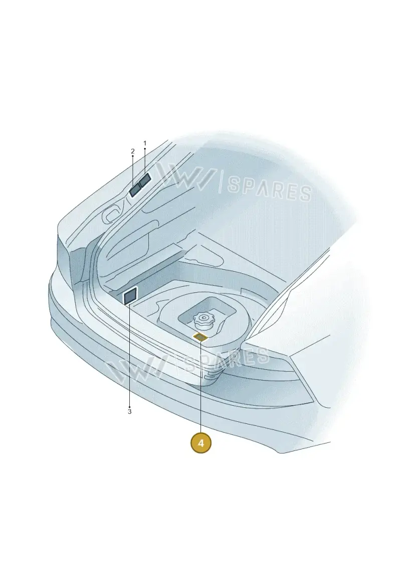 8K0010539 — Audi A7 Sportback (2014-2018) diagram 765010300, position 4