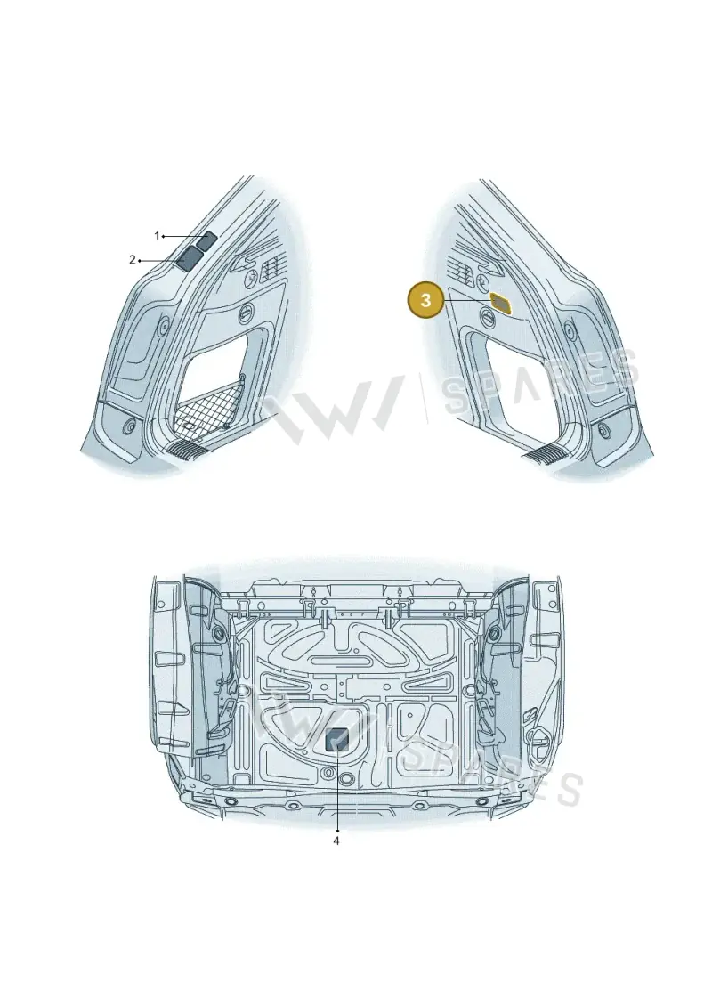 8K0010539A — Audi Q3 quattro (2011-2015) diagram 728010350, position 3
