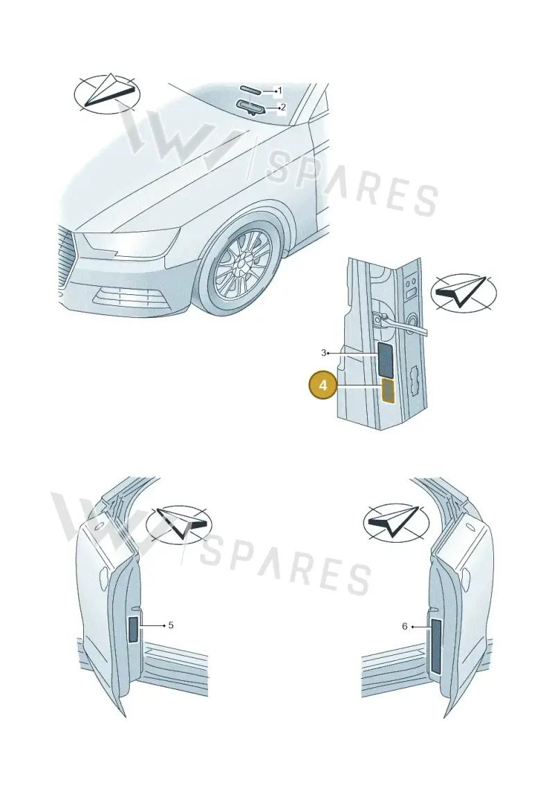 8K0010552E — Audi A5 Cabrio 2.0 (2016-2018) diagram 848010200, position 4