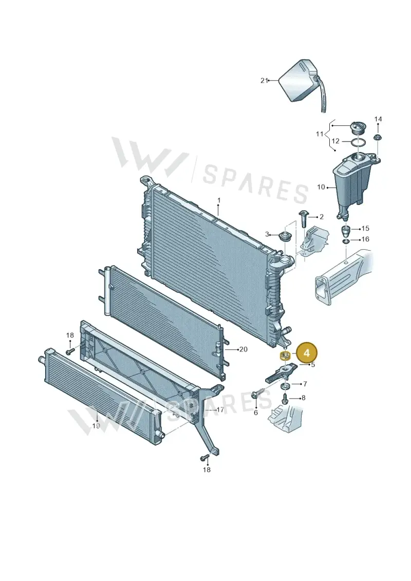 8K0121276A — Audi Q5 qu. 2.0 TDI (2012-2017) diagram 647121710, position 4