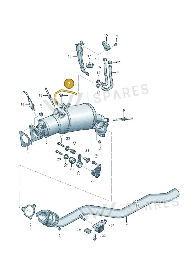 8K0131205C — Audi A6 2.0 tdi (2010-2015) diagram 717253400, position 7