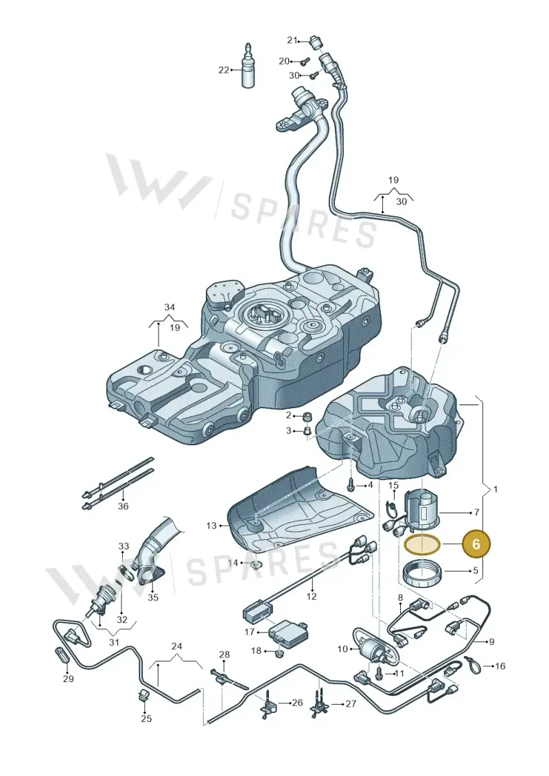 8K0131357 — Audi Q5 qu. 2.0 TDI (2008-2012) diagram 647201150, position 6