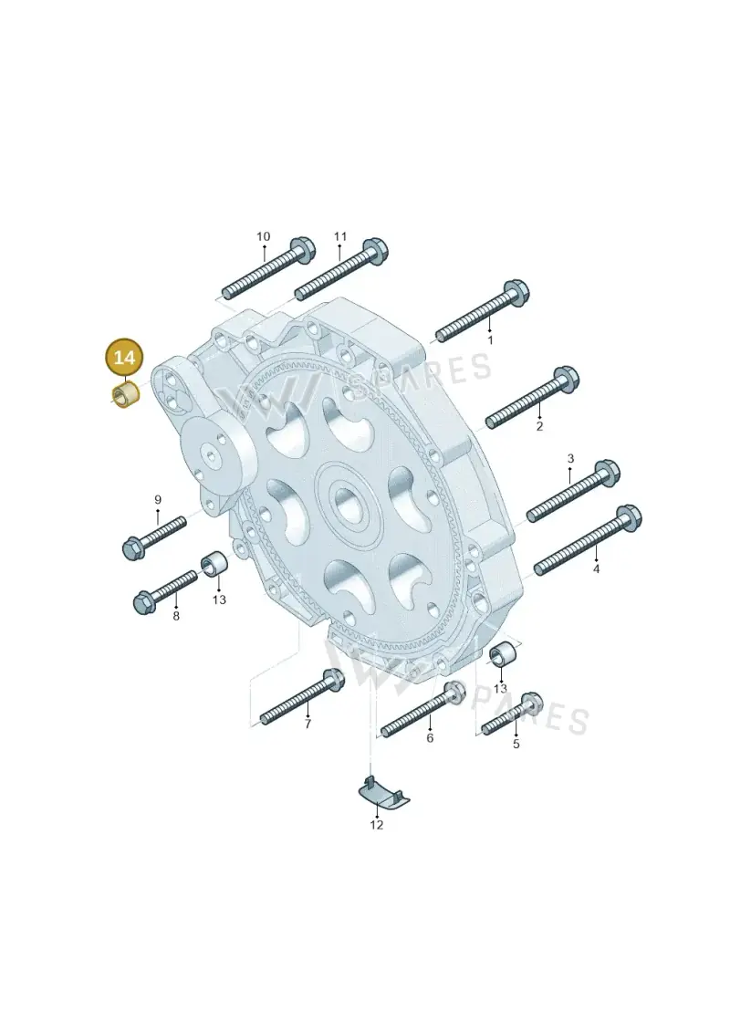 8K0145198 — Audi A7 Sportback (2014-2018) diagram 798300880, position 14