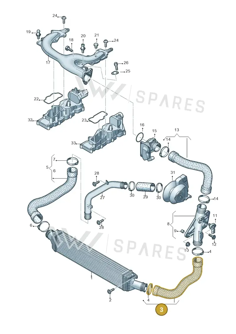 8K0145709N — Audi A4 Av. Allroad (2008-2016) diagram 620145950, position 3