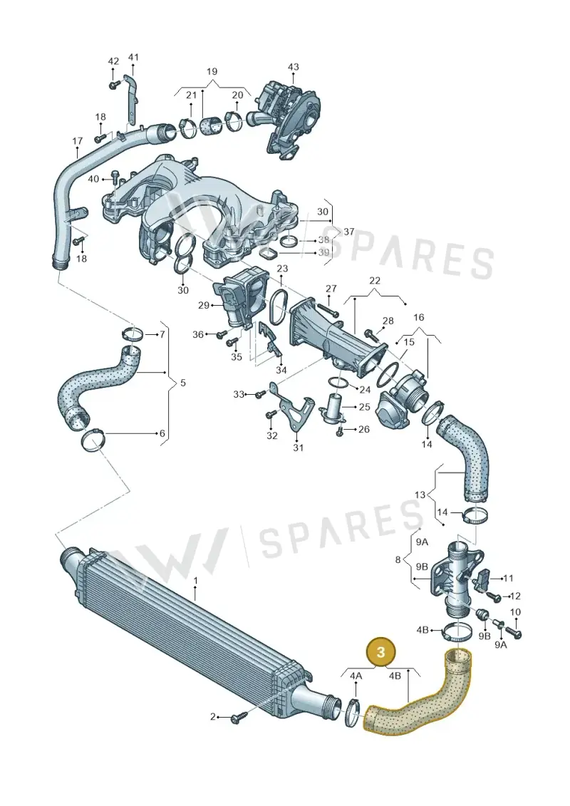 8K0145709N — Audi A5 Sportback (2011-2017) diagram 711145480, position 3