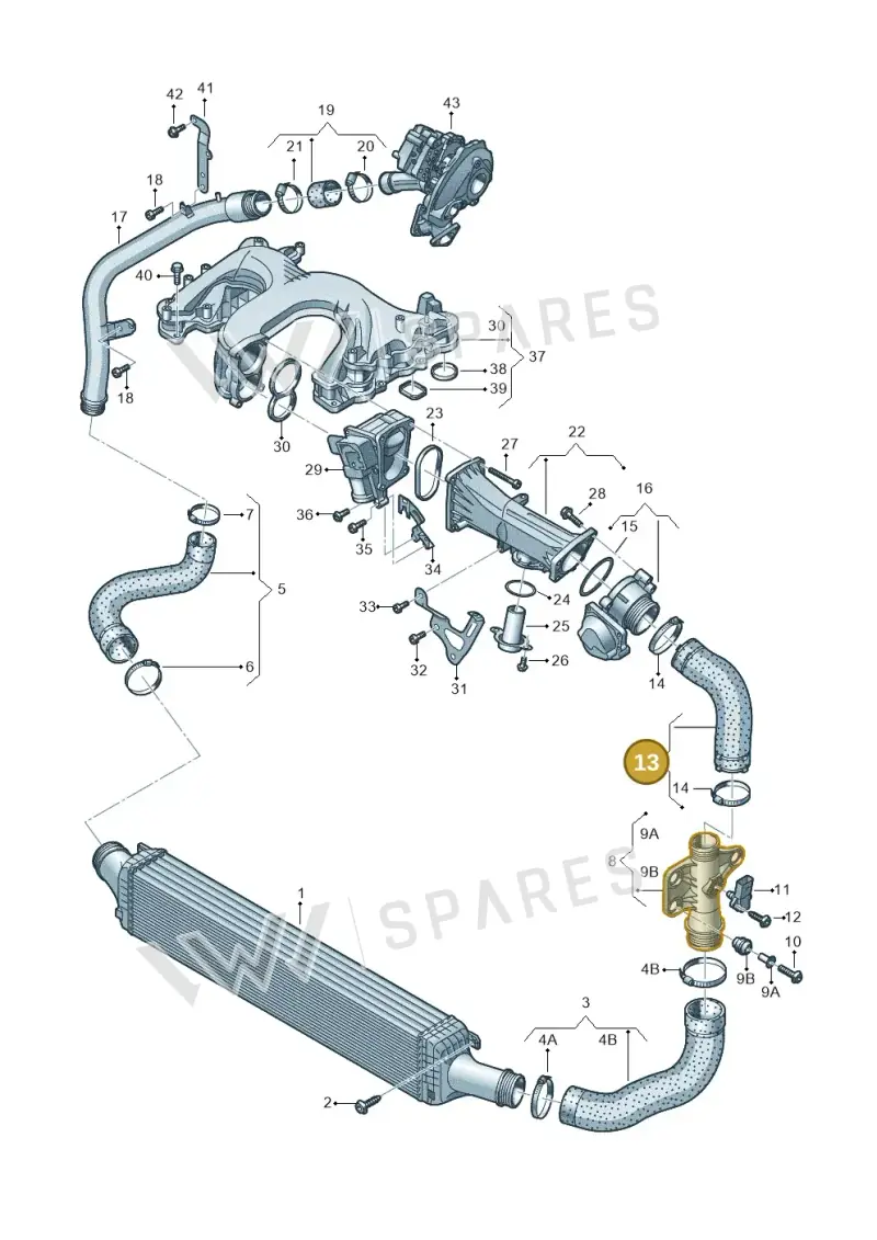 8K0145737T — Audi A5 Sportback (2011-2017) diagram 711145480, position 13