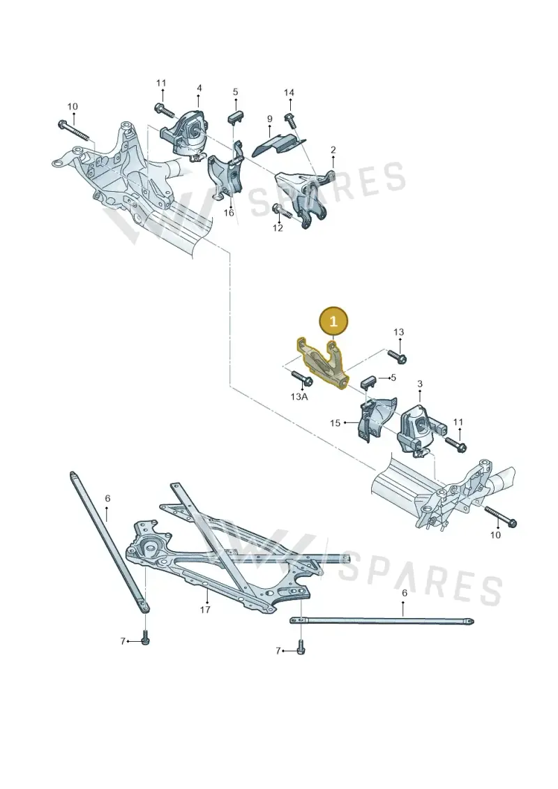 8K0199307CC — Audi A5 Cabrio 2.0 (2011-2017) diagram 725199100, position 1