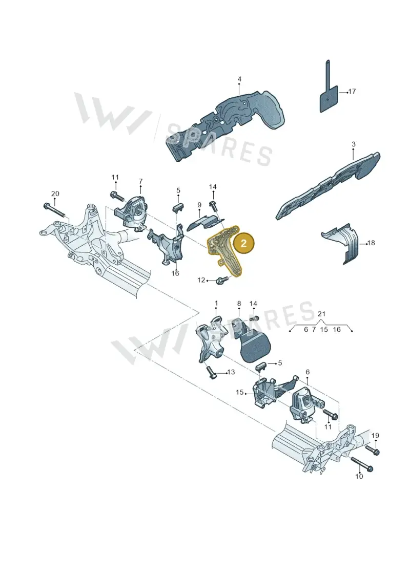 8K0199308AN — Audi RS4 Av. qu. 4.2 (2012-2015) diagram 750199000, position 2