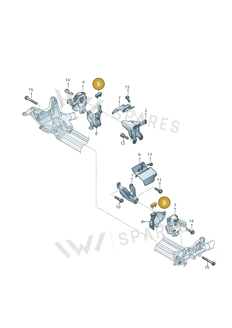 8K0199339N — Audi Q5 qu. 2.0 TDI (2012-2017) diagram 736199030, position 5