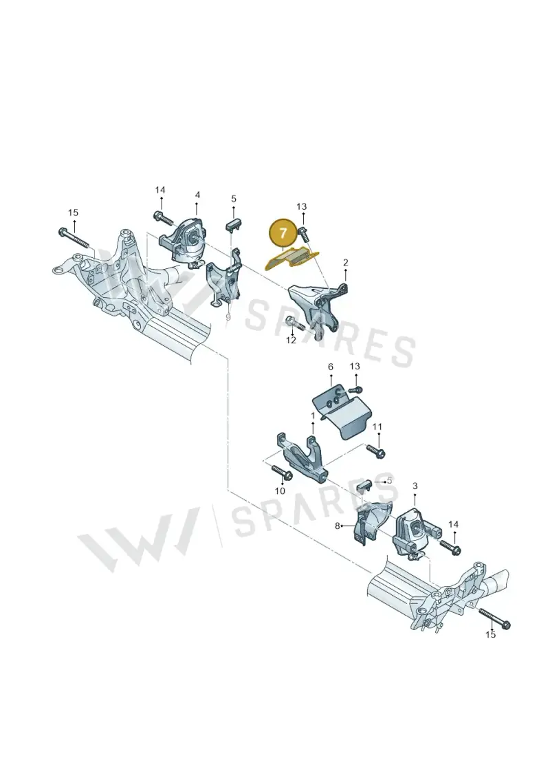8K0199388BN — Audi A4 Av. Allroad (2008-2016) diagram 736199030, position 7