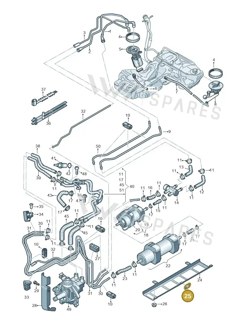 8K0201180 — Audi A5/S5 Coupe       08> (2007-) diagram 620201250, position 25