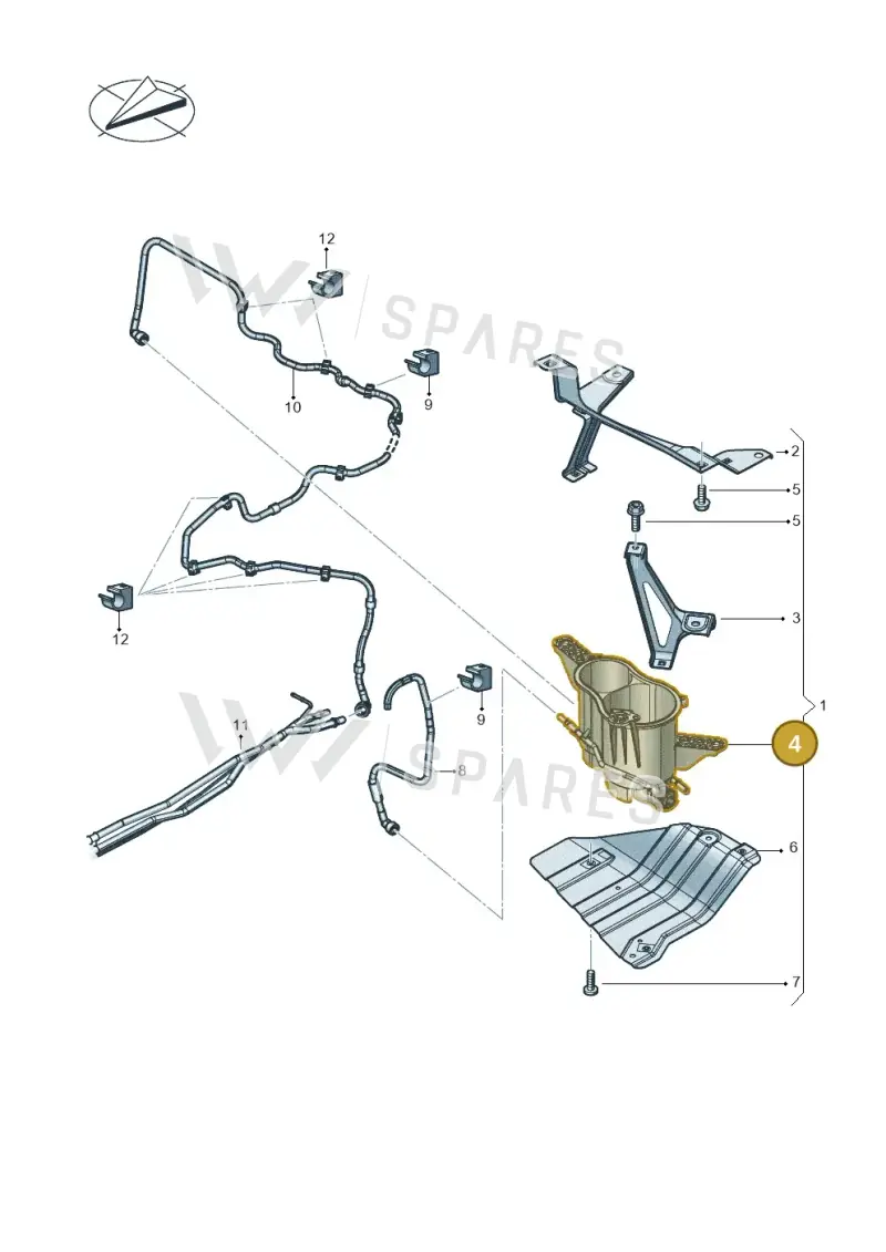 8K0201799G — Audi RS Q8 Quattro (2019-) diagram 624201040, position 4