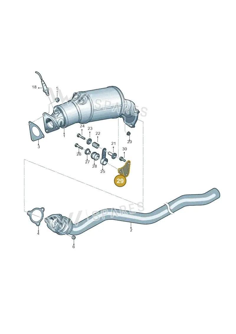 8K0253376B — Audi Q5 qu. 2.0 TDI (2012-2017) diagram 751253520, position 29