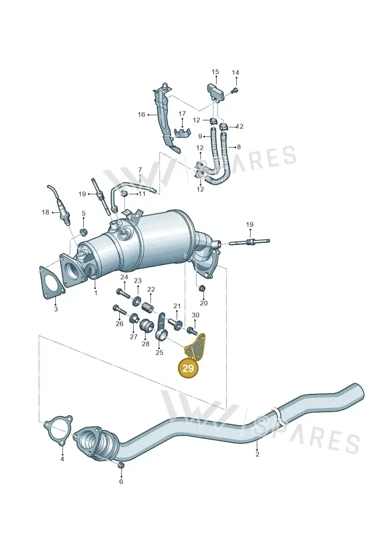 8K0253376D — Audi A5 Sportback (2011-2017) diagram 736253400, position 29