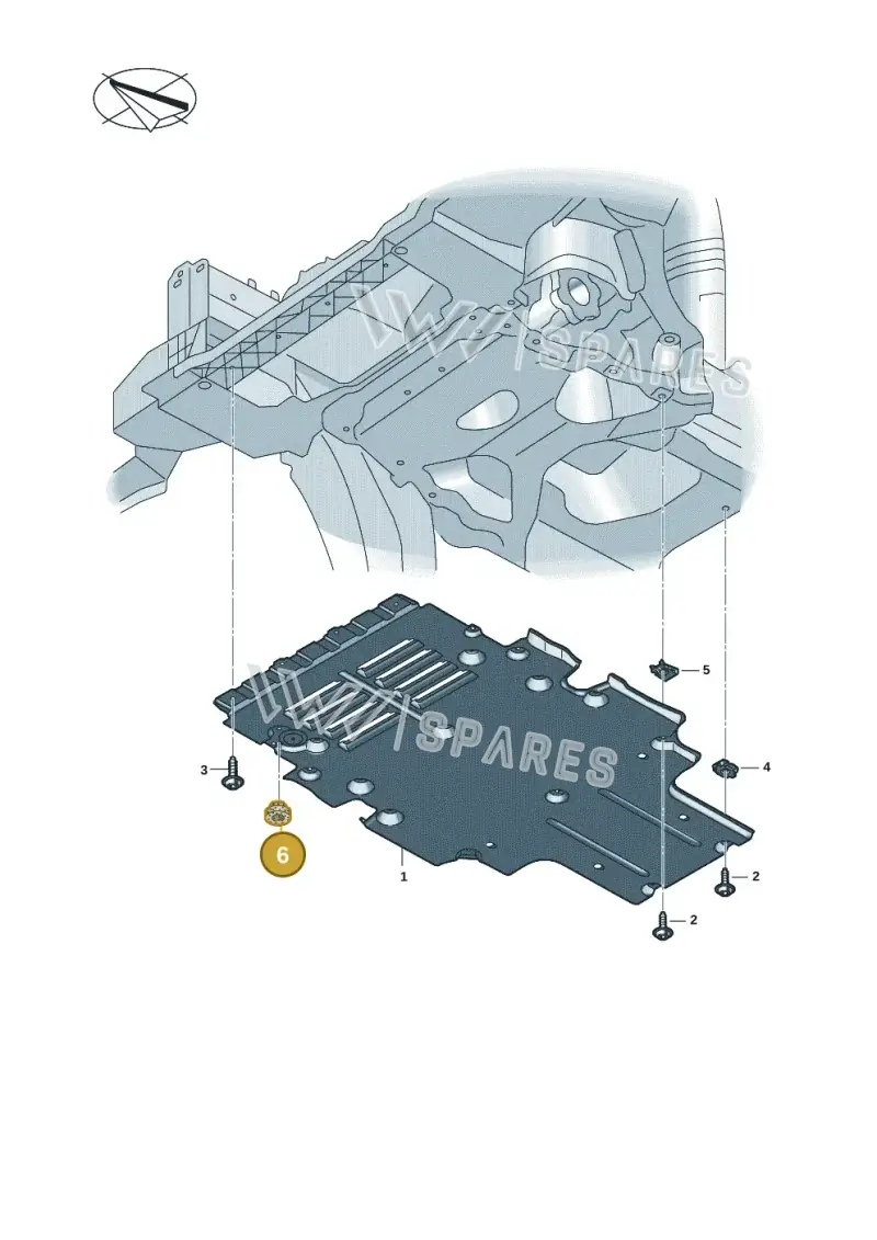 8K0261595 — Audi A5 Limo 2.0 (2024-) diagram 8wk825020, position 6