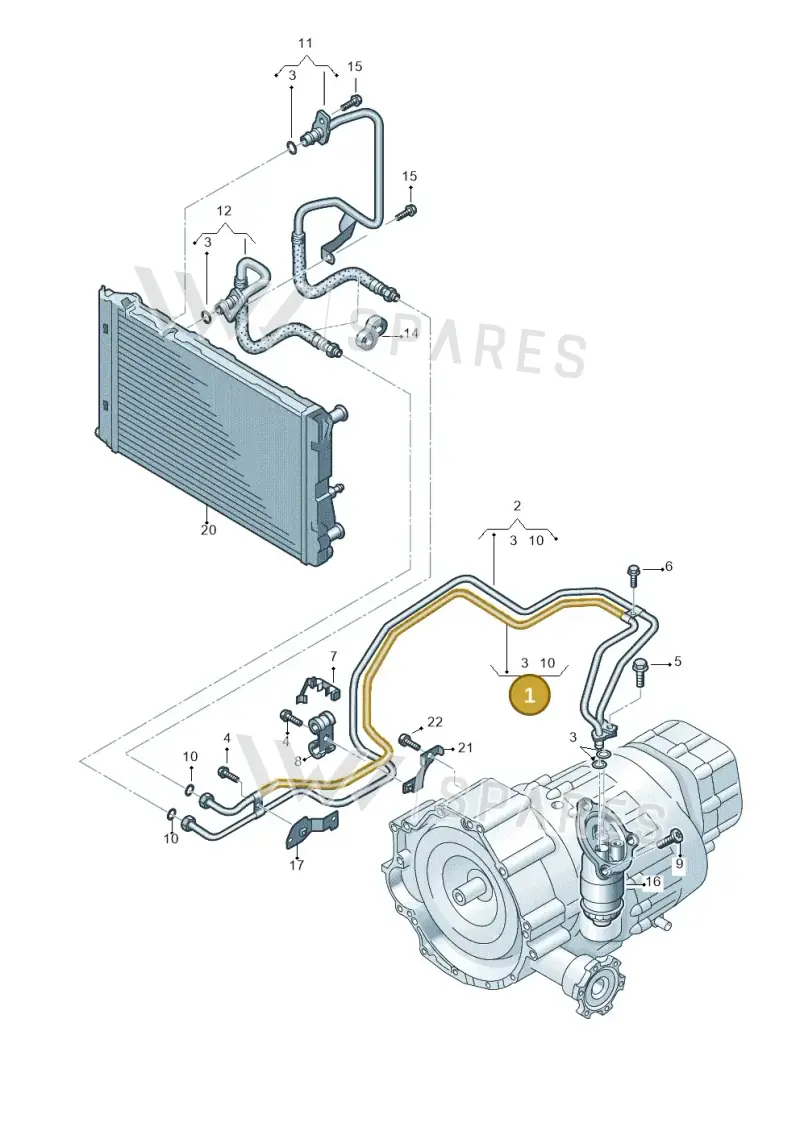 8K0317817CS — Audi A5 Sportback (2011-2017) diagram 724317440, position 1