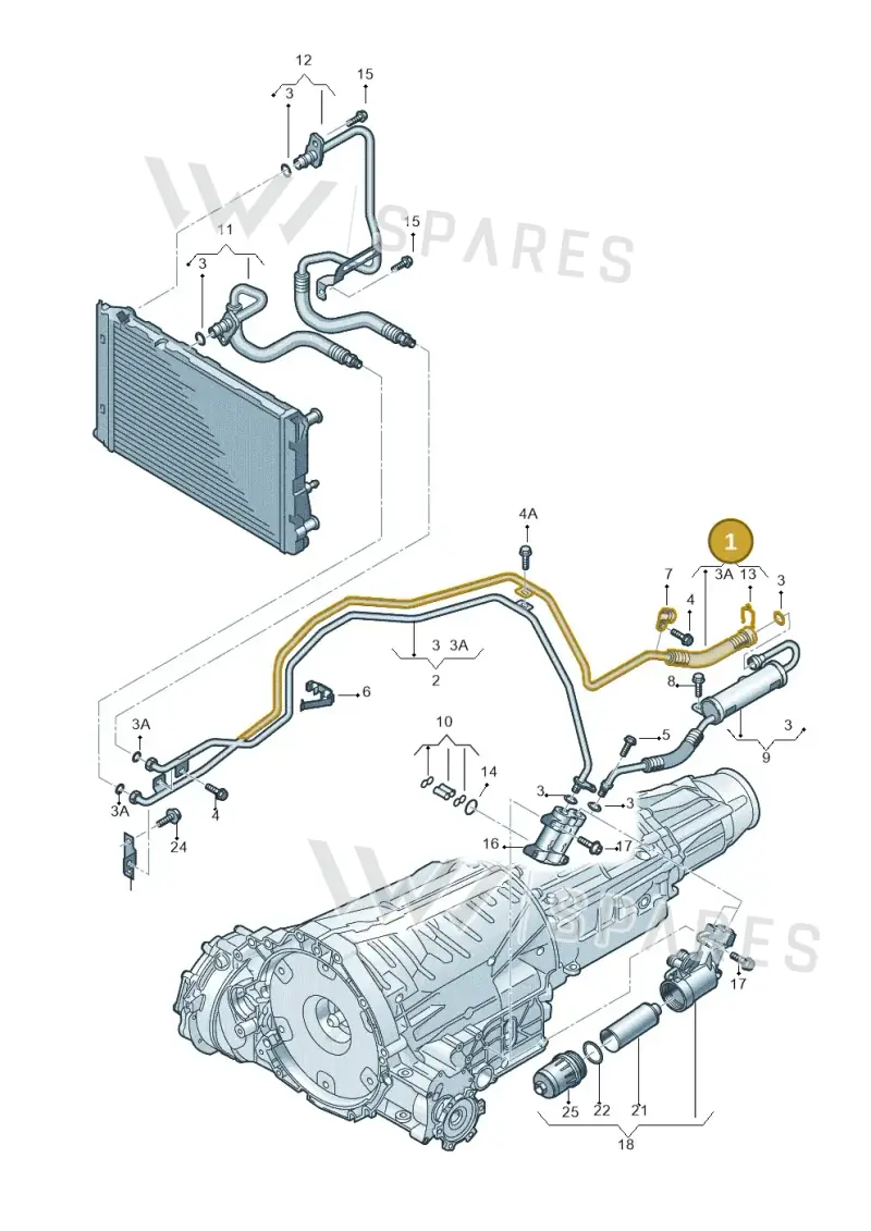 8K0317818CE — Audi A4 Av. Allroad (2008-2016) diagram 647317550, position 1