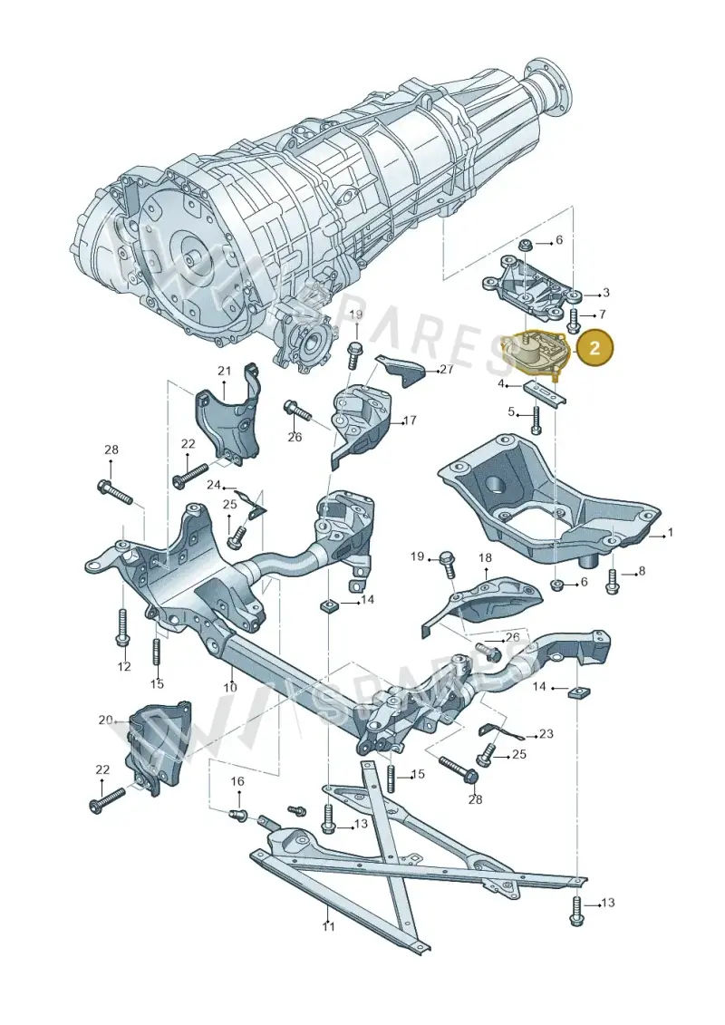 8K0399151BE — Audi A4 Av. Allroad (2008-2016) diagram 673399700, position 2