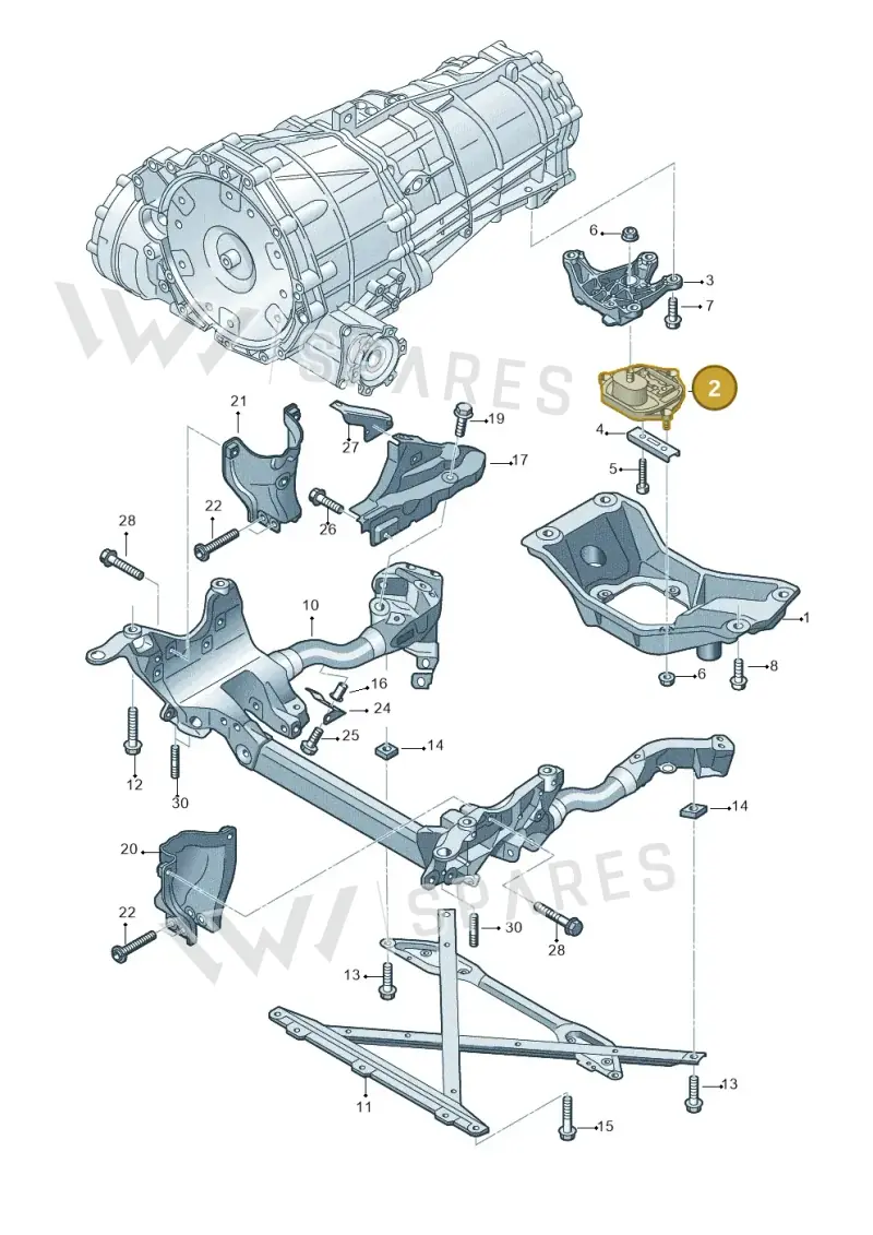 8K0399151DB — Audi Q5 qu. 2.0 TDI (2012-2017) diagram 751399300, position 2