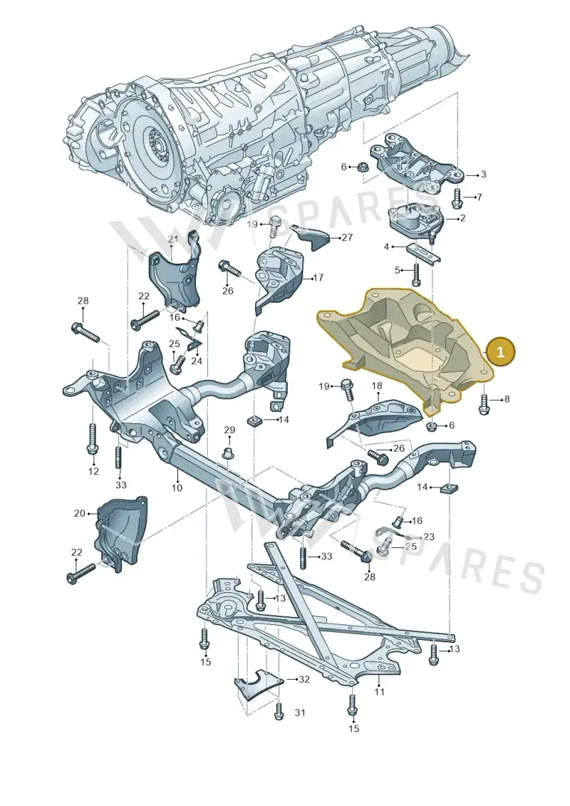 8K0399263BF — Audi RS5 Coupe (2010-2015) diagram 695399800, position 1