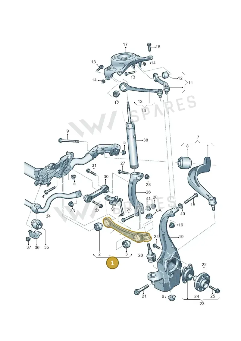 8K0407151G — Audi Q5 qu. 2.0 TDI (2012-2017) diagram 620407000, position 1