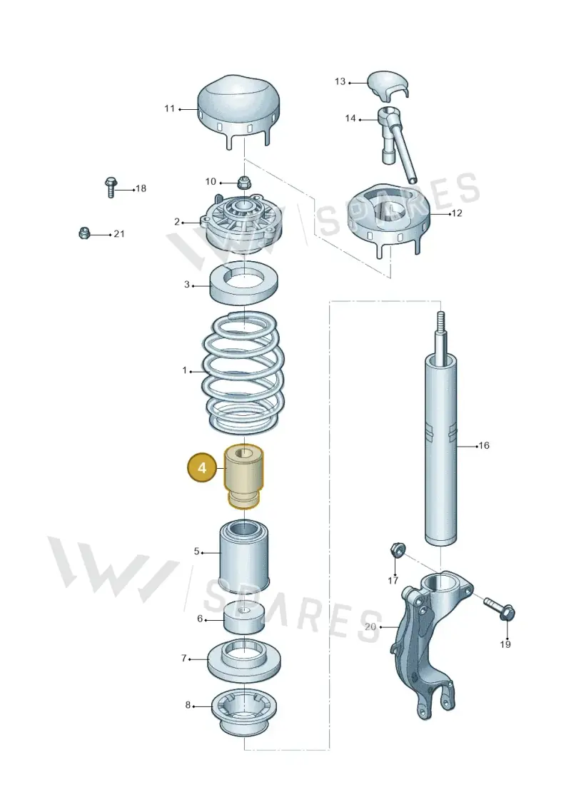 8K0412131E — Audi A6 L 2.0 (2018-) diagram 577411000, position 4