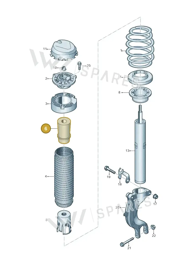 8K0412131E — Audi A5 Limo 2.0 (2024-) diagram 439411000, position 6
