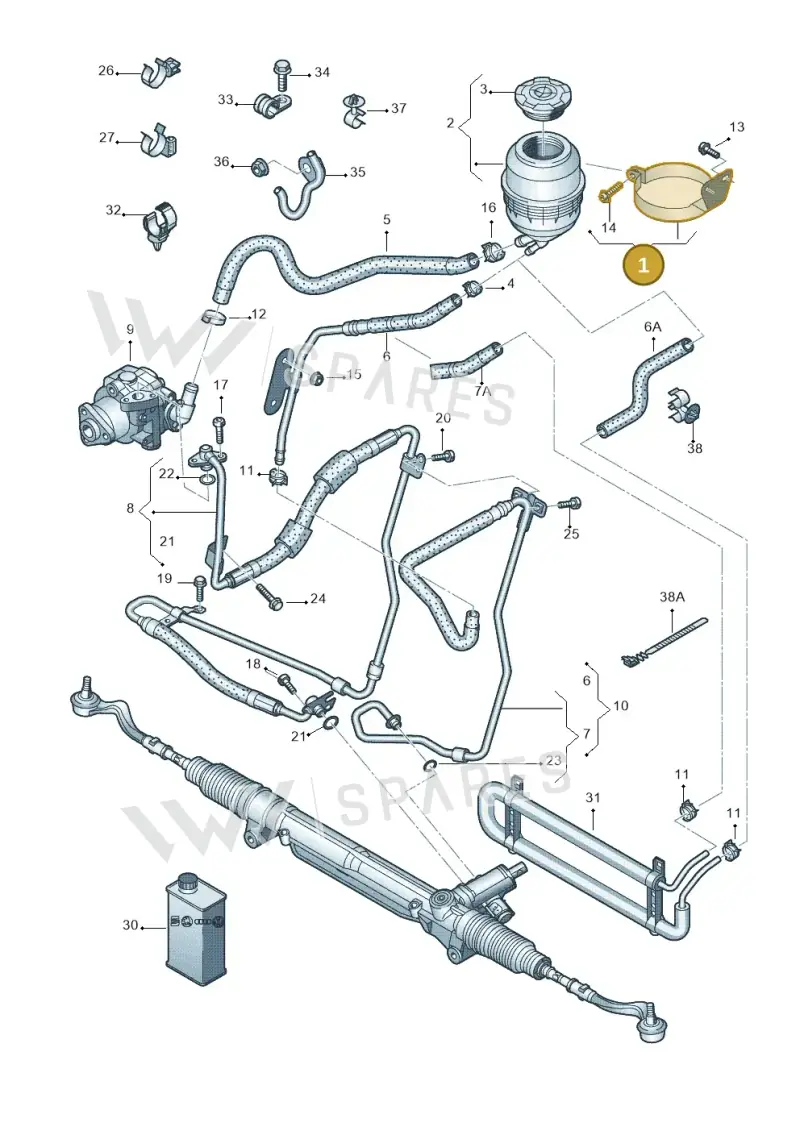 8K0422162P — Audi Q5 qu. 2.0 (2009-2018) diagram 620422700, position 1
