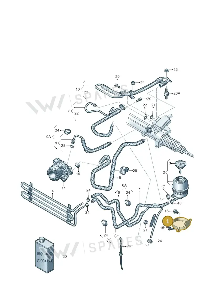 8K0422162P — Audi RS5 Coupe (2010-2015) diagram 620422800, position 1