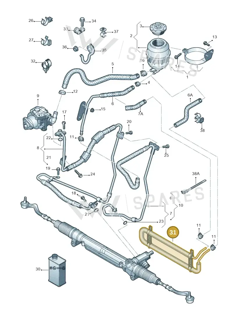 8K0422885 — Audi Q5 qu. 2.0 (2009-2018) diagram 620422700, position 31