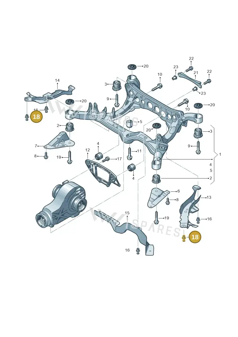 8K0501329 — Audi A8L qu. 3.0 TDI (2013-2018) diagram 620505020, position 18