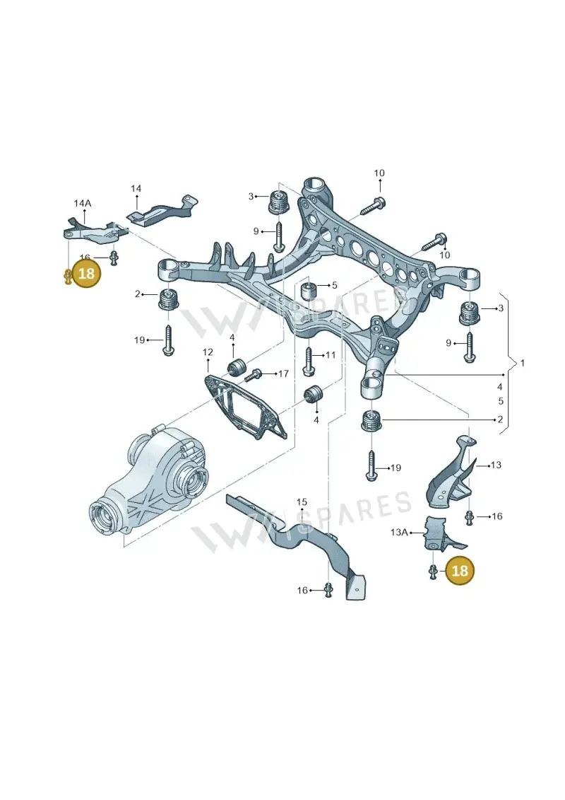 8K0501329 — Audi A7 Sportback (2014-2018) diagram 758505020, position 18