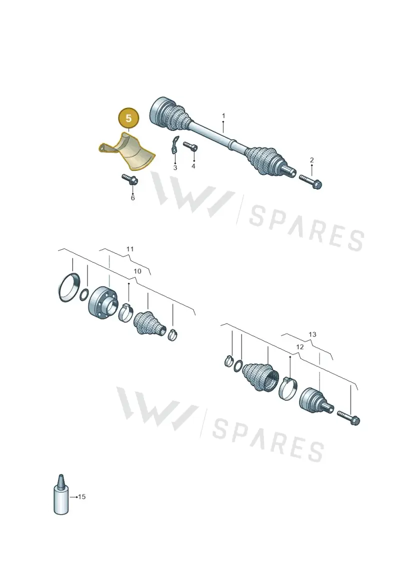8K0501721A — Audi RS6 Avant (2019-) diagram 798501020, position 5