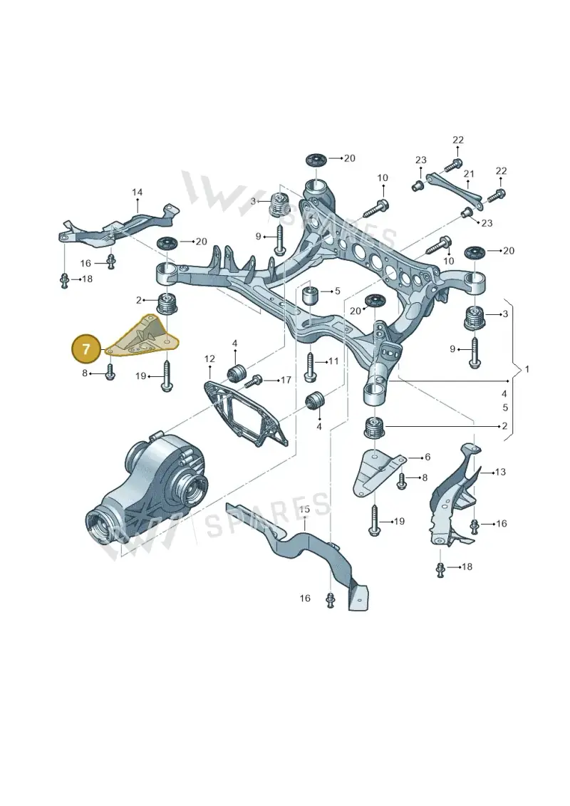 8K0505220F — Audi RS4 Av. qu. 4.2 (2012-2015) diagram 620505020, position 7