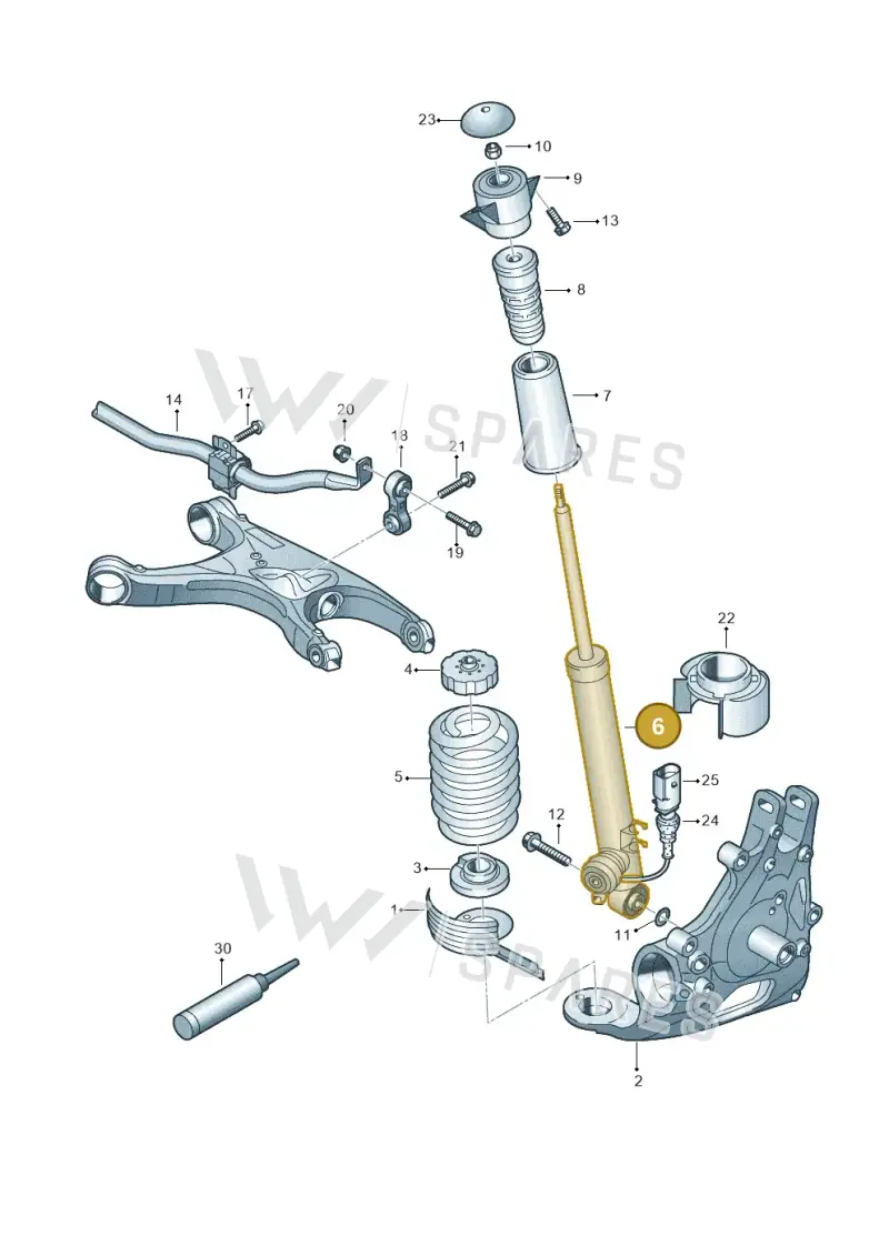 8K0513035BB — Audi A4 av. 2.0 tdi (2011-2015) diagram 620511000, position 6