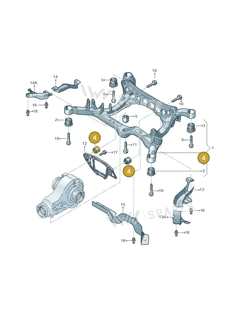 8K0599257N — Audi A7 Sportback (2014-2018) diagram 758505020, position 4