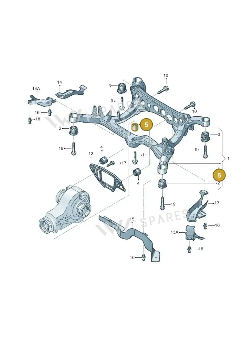 8K0599381J — Audi A7 Sportback (2014-2018) diagram 758505020, position 5