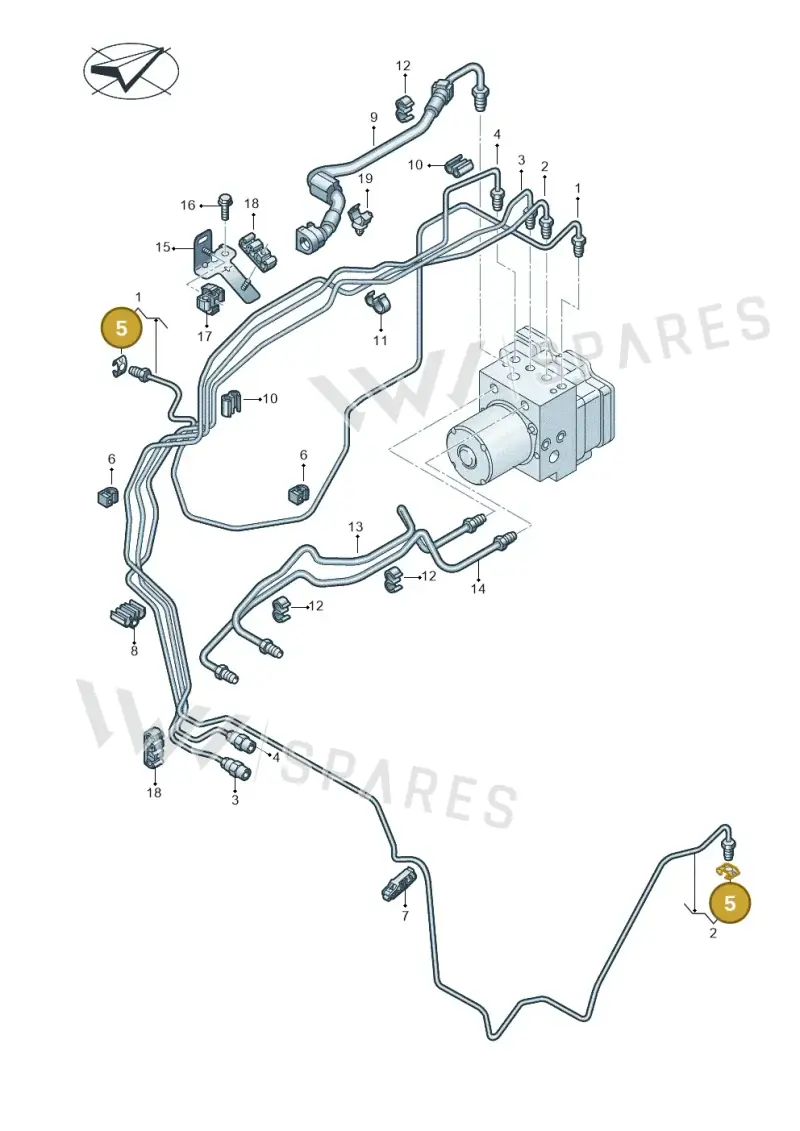 8K0611715 — Audi RS e-tron GT (2020-2020) diagram 4j1611020, position 5