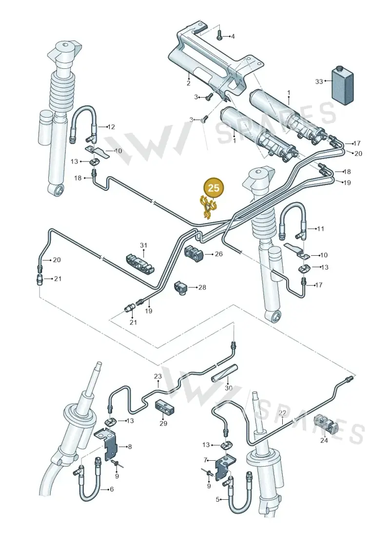 8K0616739 — Audi RS4 Av. qu. 4.2 (2012-2015) diagram 695616300, position 25