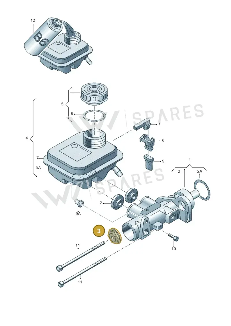8K0698135 — Audi R8 Spyder (2015-2024) diagram 153611100, position 3