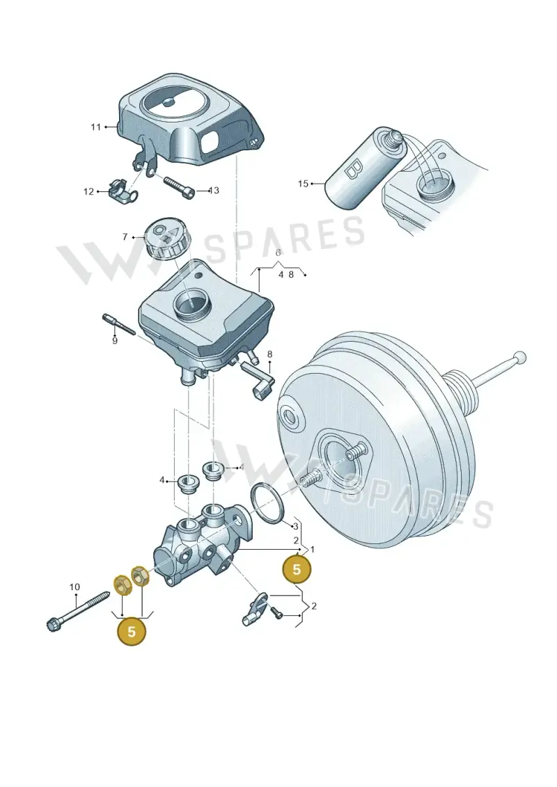 8K0698135 — Audi RS6 Avant (2019-) diagram 435611100, position 5