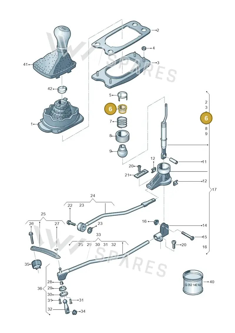 8K0711217 — Audi Q5 (2016-2020) diagram 849711400, position 6