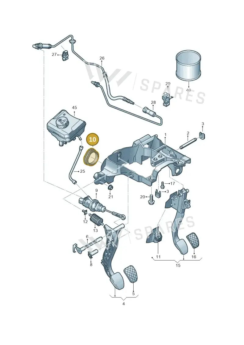 8K0721410 — Audi Q5 (2016-2020) diagram 896721250, position 10