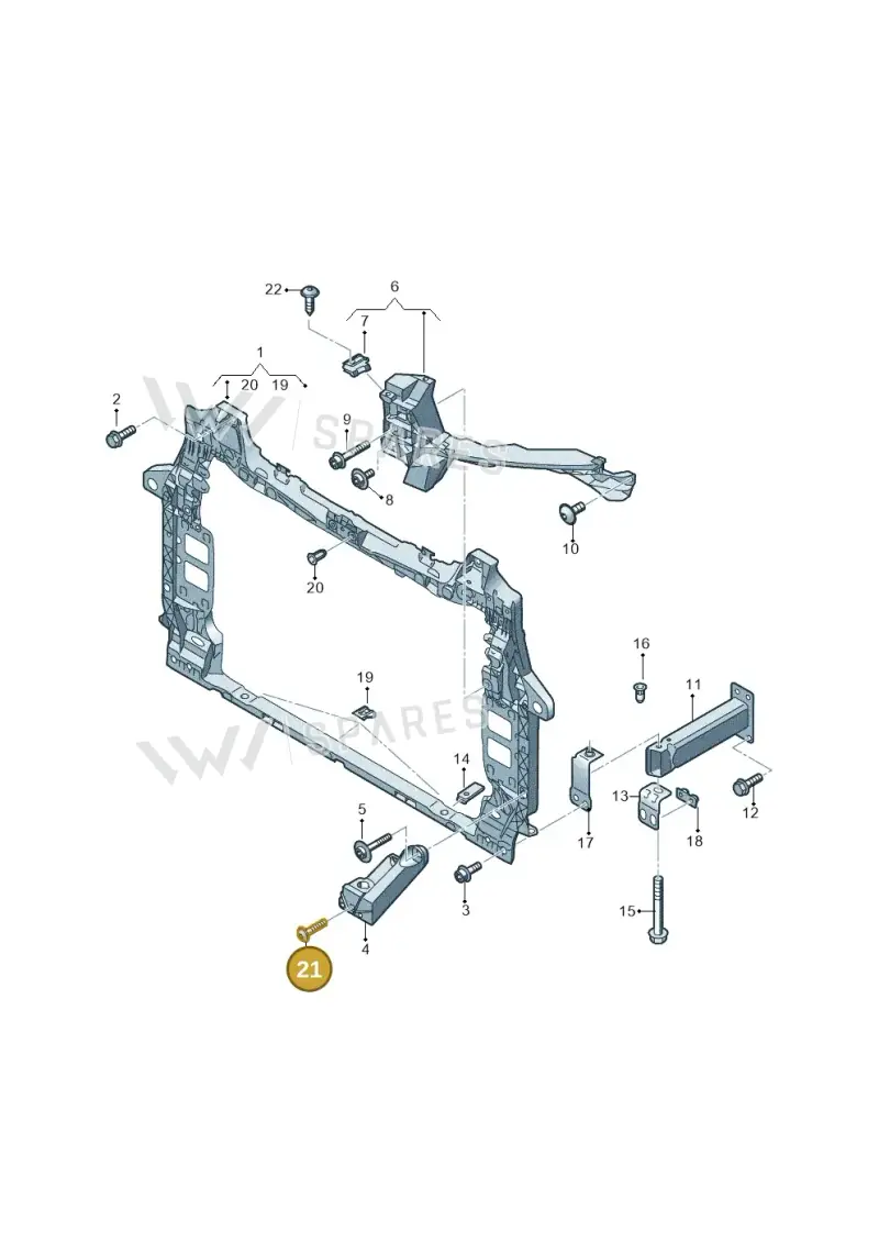 8K0805399B — Audi RS Q8 Quattro (2019-) diagram 429805500, position 21