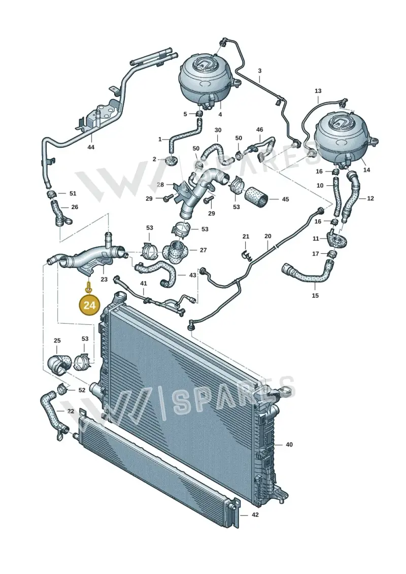 8K0805399B — Audi RS6 Avant (2019-) diagram 538121008, position 24