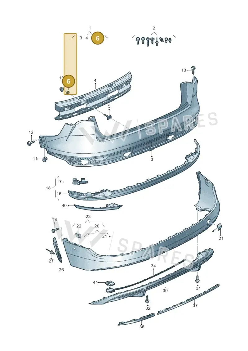8K0807470 — Audi Q8 e-tron (2018-2025) diagram 586807700, position 6