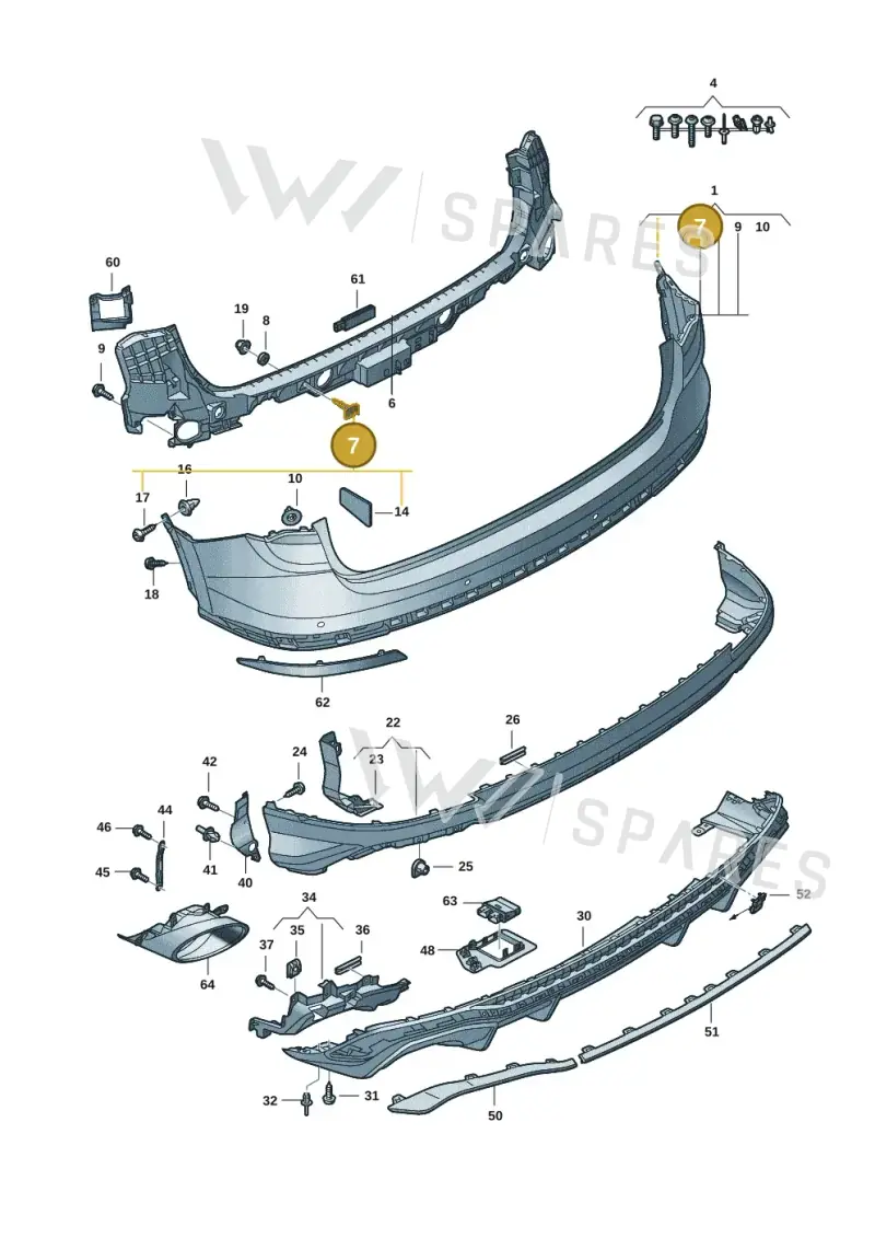 8K0807739A — Audi RSQ3 Sportback (2019-2024) diagram f3z807600, position 7