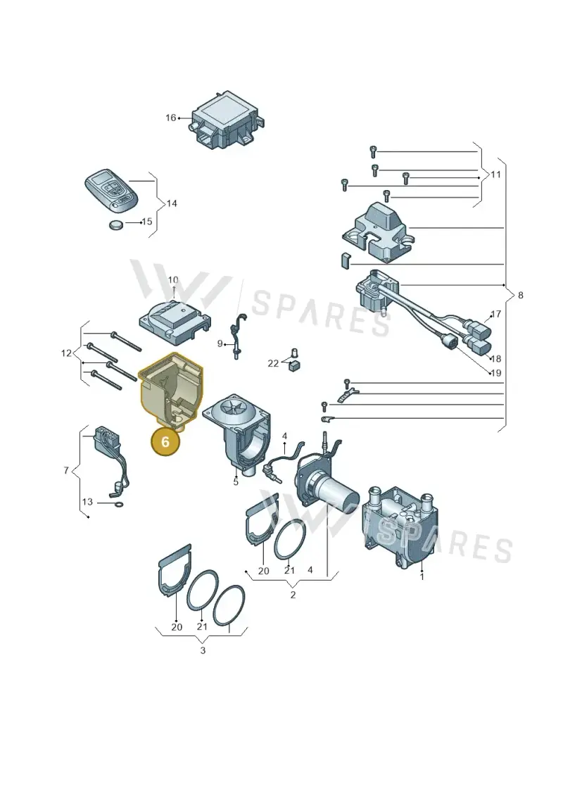 8K0815713 — Audi RS6 Avant (2019-) diagram 771261100, position 6