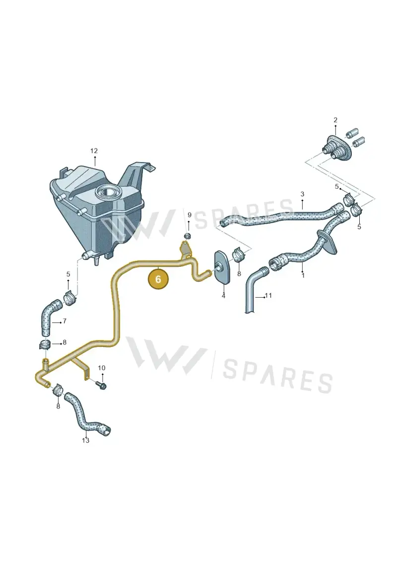 8K0819377AC — Audi RS5 Cabrio (2012-2015) diagram 695819500, position 6