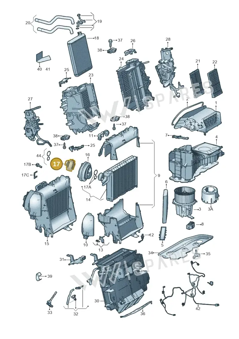8K0820679B — Audi RS5 Coupe (2010-2015) diagram 620820300, position 17